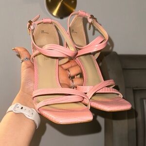 Michael Kors Pink Strappy Sandals